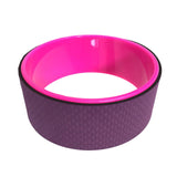 Maxbell Yoga Wheel Yoga Poses Auxiliary Exercise Muscle Wheel Soft Foam Yoga Roller Purple