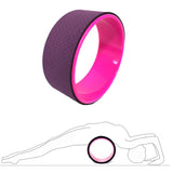 Maxbell Yoga Wheel Yoga Poses Auxiliary Exercise Muscle Wheel Soft Foam Yoga Roller Purple