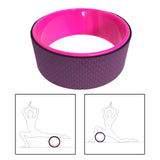 Maxbell Yoga Wheel Yoga Poses Auxiliary Exercise Muscle Wheel Soft Foam Yoga Roller Purple