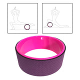 Maxbell Yoga Wheel Yoga Poses Auxiliary Exercise Muscle Wheel Soft Foam Yoga Roller Purple