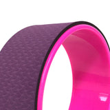 Maxbell Yoga Wheel Yoga Poses Auxiliary Exercise Muscle Wheel Soft Foam Yoga Roller Purple