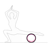 Maxbell Yoga Wheel Yoga Poses Auxiliary Exercise Muscle Wheel Soft Foam Yoga Roller Pink