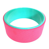 Maxbell Yoga Wheel Yoga Poses Auxiliary Exercise Muscle Wheel Soft Foam Yoga Roller Pink