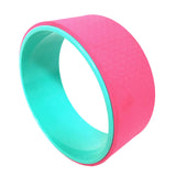 Maxbell Yoga Wheel Yoga Poses Auxiliary Exercise Muscle Wheel Soft Foam Yoga Roller Pink