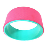 Maxbell Yoga Wheel Yoga Poses Auxiliary Exercise Muscle Wheel Soft Foam Yoga Roller Pink