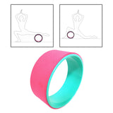 Maxbell Yoga Wheel Yoga Poses Auxiliary Exercise Muscle Wheel Soft Foam Yoga Roller Pink