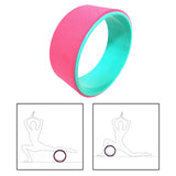 Maxbell Yoga Wheel Yoga Poses Auxiliary Exercise Muscle Wheel Soft Foam Yoga Roller Pink