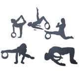 Maxbell Yoga Wheel Yoga Poses Auxiliary Exercise Muscle Wheel Soft Foam Yoga Roller Black