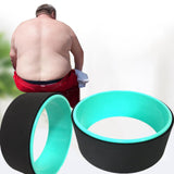 Maxbell Yoga Wheel Yoga Poses Auxiliary Exercise Muscle Wheel Soft Foam Yoga Roller Black