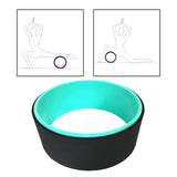 Maxbell Yoga Wheel Yoga Poses Auxiliary Exercise Muscle Wheel Soft Foam Yoga Roller Black