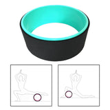Maxbell Yoga Wheel Yoga Poses Auxiliary Exercise Muscle Wheel Soft Foam Yoga Roller Black