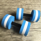 Maxbell Aquatic Dumbbell Hand Bar Water Aerobics Workouts Aquatic Exercise Dumbbells Blue