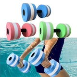 Maxbell Aquatic Dumbbell Hand Bar Water Aerobics Workouts Aquatic Exercise Dumbbells Blue