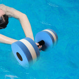 Maxbell Aquatic Dumbbell Hand Bar Water Aerobics Workouts Aquatic Exercise Dumbbells Blue