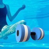 Maxbell Aquatic Dumbbell Hand Bar Water Aerobics Workouts Aquatic Exercise Dumbbells Blue