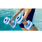 Maxbell Aquatic Dumbbell Hand Bar Water Aerobics Workouts Aquatic Exercise Dumbbells Pink