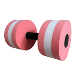 Maxbell Aquatic Dumbbell Hand Bar Water Aerobics Workouts Aquatic Exercise Dumbbells Pink