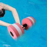 Maxbell Aquatic Dumbbell Hand Bar Water Aerobics Workouts Aquatic Exercise Dumbbells Pink
