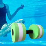 Maxbell Aquatic Dumbbell Hand Bar Water Aerobics Workouts Aquatic Exercise Dumbbells Green