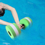 Maxbell Aquatic Dumbbell Hand Bar Water Aerobics Workouts Aquatic Exercise Dumbbells Green