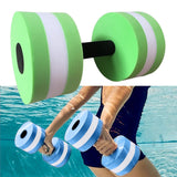 Maxbell Aquatic Dumbbell Hand Bar Water Aerobics Workouts Aquatic Exercise Dumbbells Green