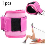 Maxbell Ankle Strap Workout Leg Strap for Leg Strength Training Fitness Hip Exercise Pink