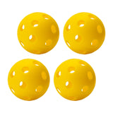 Maxbell Indoor Pickleball Balls 26 Holes Hard Hollow Ball for Pickleball Accessories Yellow 4pcs