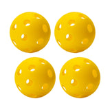 Maxbell Indoor Pickleball Balls 26 Holes Hard Hollow Ball for Pickleball Accessories Yellow 4pcs