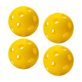 Maxbell Indoor Pickleball Balls 26 Holes Hard Hollow Ball for Pickleball Accessories Yellow 4pcs