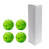 Maxbell Indoor Pickleball Balls 26 Holes Hard Hollow Ball for Pickleball Accessories Green 4pcs