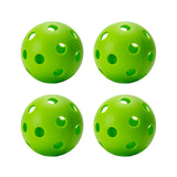 Maxbell Indoor Pickleball Balls 26 Holes Hard Hollow Ball for Pickleball Accessories Green 4pcs