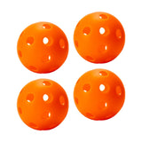 Maxbell Indoor Pickleball Balls 26 Holes Hard Hollow Ball for Pickleball Accessories Orange 4pcs