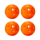 Maxbell Indoor Pickleball Balls 26 Holes Hard Hollow Ball for Pickleball Accessories Orange 4pcs