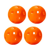 Maxbell Indoor Pickleball Balls 26 Holes Hard Hollow Ball for Pickleball Accessories Orange 4pcs
