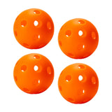 Maxbell Indoor Pickleball Balls 26 Holes Hard Hollow Ball for Pickleball Accessories Orange 4pcs