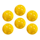 Maxbell Indoor Pickleball Balls 26 Holes Hard Hollow Ball for Pickleball Accessories Yellow 6pcs