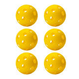 Maxbell Indoor Pickleball Balls 26 Holes Hard Hollow Ball for Pickleball Accessories Yellow 6pcs