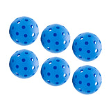 Maxbell Indoor Pickleball Balls 26 Holes Hard Hollow Ball for Pickleball Accessories Blue 6pcs