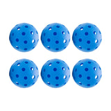 Maxbell Indoor Pickleball Balls 26 Holes Hard Hollow Ball for Pickleball Accessories Blue 6pcs