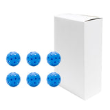 Maxbell Indoor Pickleball Balls 26 Holes Hard Hollow Ball for Pickleball Accessories Blue 6pcs