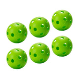 Maxbell Indoor Pickleball Balls 26 Holes Hard Hollow Ball for Pickleball Accessories Green 6pcs