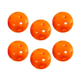 Maxbell Indoor Pickleball Balls 26 Holes Hard Hollow Ball for Pickleball Accessories Orange 6pcs