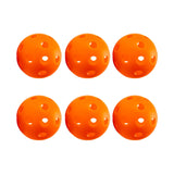 Maxbell Indoor Pickleball Balls 26 Holes Hard Hollow Ball for Pickleball Accessories Orange 6pcs