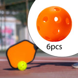 Maxbell Indoor Pickleball Balls 26 Holes Hard Hollow Ball for Pickleball Accessories Orange 6pcs