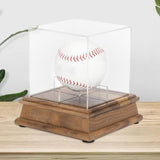 Maxbell Baseball Display Case for Autographed Balls Acrylic Cube Square Baseball Box