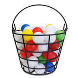 Maxbell Golf Ball Basket Carrier Display Unbreakable Metal Outside Golf Balls Bucket