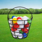 Maxbell Golf Ball Basket Carrier Display Unbreakable Metal Outside Golf Balls Bucket