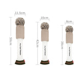 Maxbell 3Pcs Golf Wood Headcovers Anti Slip Adults Knitting Pom Pom Golf Accessories Khaki