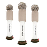 Maxbell 3Pcs Golf Wood Headcovers Anti Slip Adults Knitting Pom Pom Golf Accessories Khaki