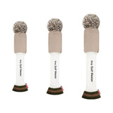 Maxbell 3Pcs Golf Wood Headcovers Anti Slip Adults Knitting Pom Pom Golf Accessories Khaki